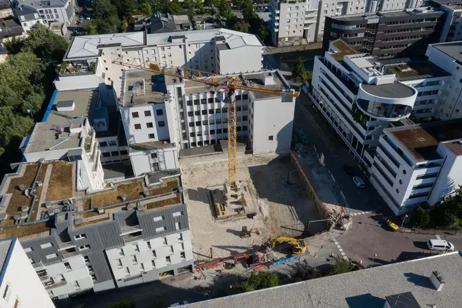 Vue de la fouille urbaine