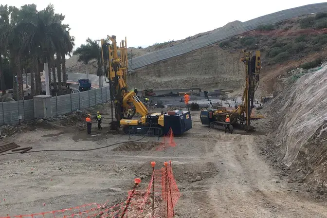 vue sur le chantier