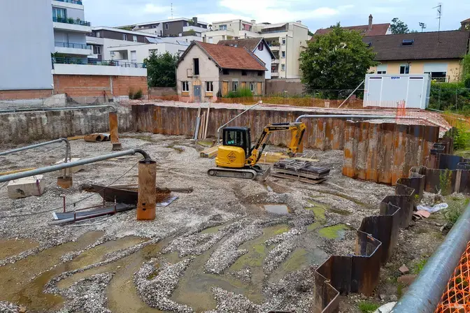Vue sur le site du projet