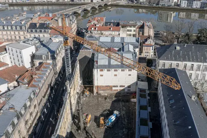 chantier de la rénovation du musée Bonnat Helleu