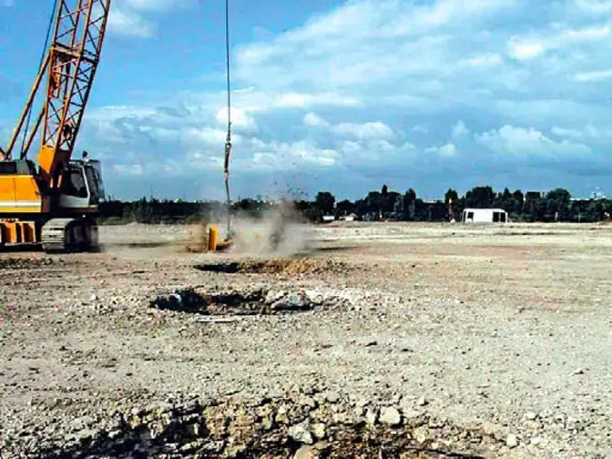 Parc de la Comète Dugny, plot ballastée