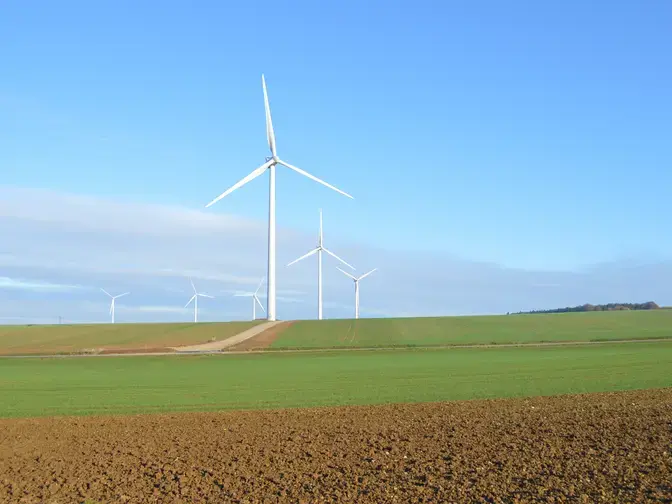 Parc éolien Viviers-sur-Chiers CHS vue éolienne