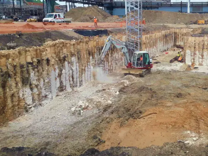 PSA Sochaux, réalisations, vue de la paroi