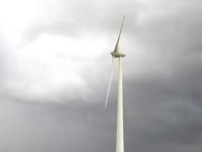Vue sur éolien