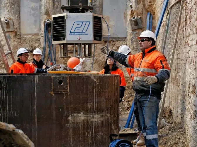 Diverse Keller team on site