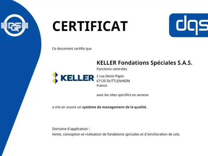CERTIFICAT ISO 9001 : 2015. 
