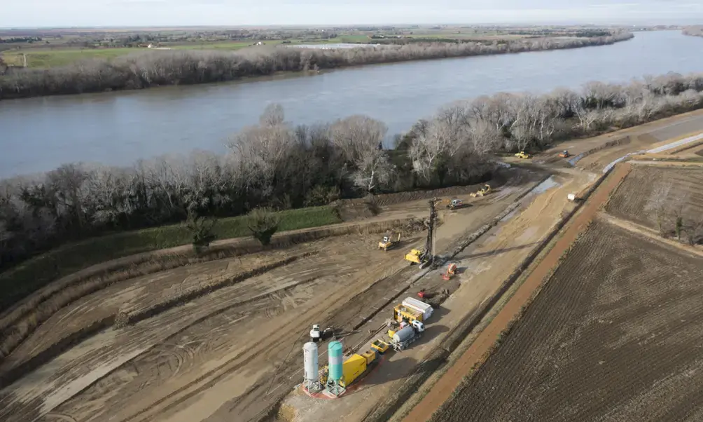 paroi de confinement et dépollution DSM vue aérienne