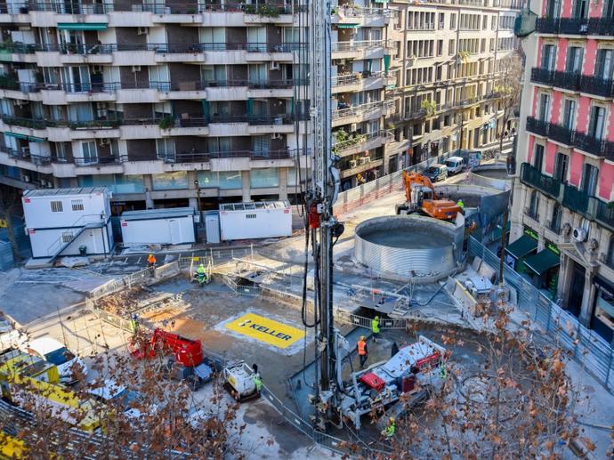 Photo des travaux en cours de réalisation