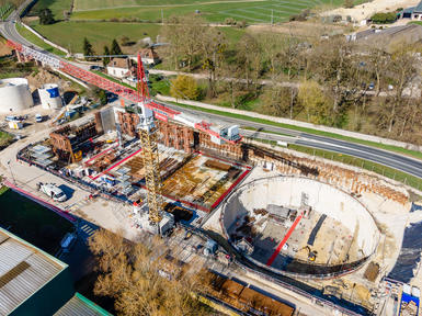 Vue du ciel : La nouvelle STEP de Rambouillet