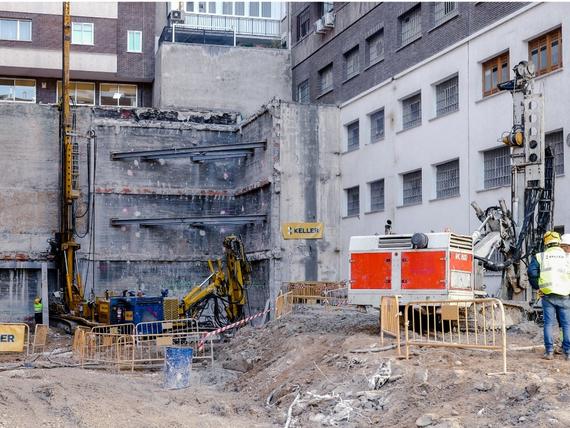 vue sur le chantier