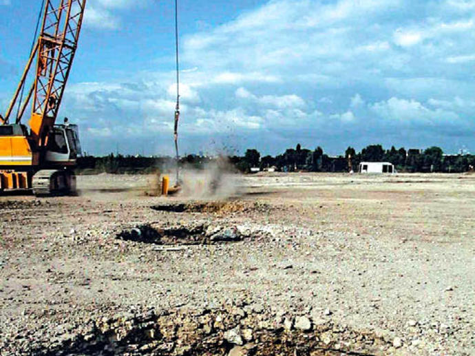 Parc de la Comète Dugny, plot ballastée