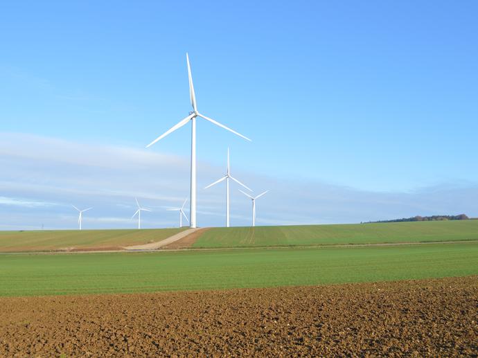 Parc éolien Viviers-sur-Chiers CHS vue éolienne