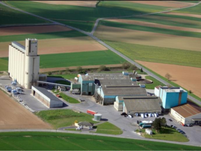 Usine de semence Avesnes vue aérienne