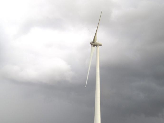 Vue sur éolien