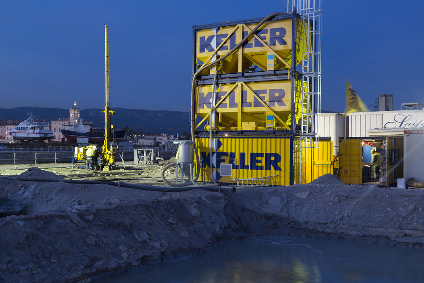 Chantiers Navals La Ciotat, jet grouting vue silos