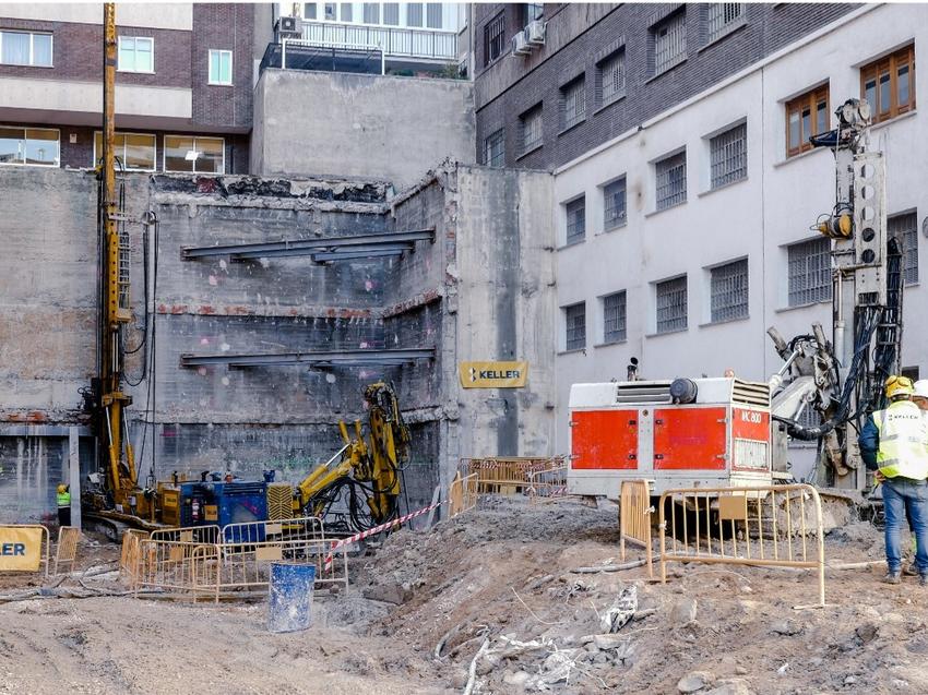 vue sur le chantier